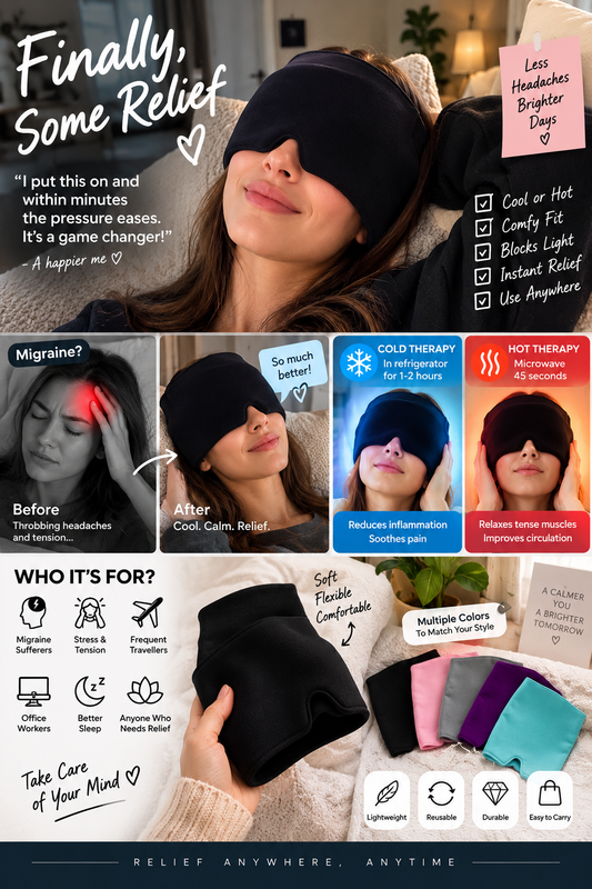 Hot Cold Therapy Headache & Migraine Relief Cap