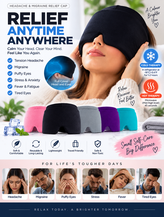 Hot Cold Therapy Headache & Migraine Relief Cap